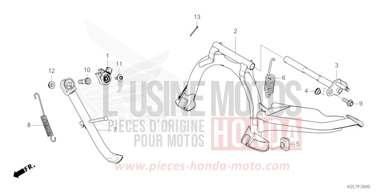 STAENDER von ADV 350 MAT COAL BLACK METALLIC (NHC81) von 2026